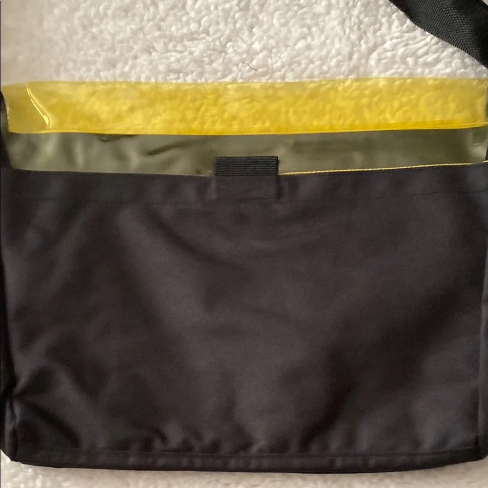 Adidas Yellow and Black Laptop Bag with Adjustable Strap